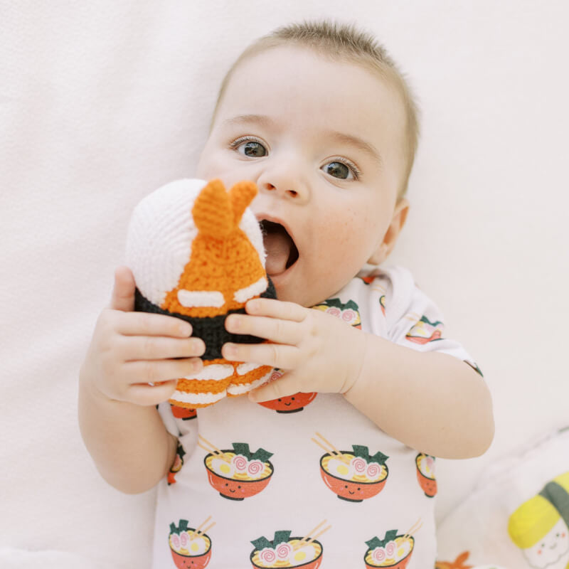 The Wee Bean Ebi Sushi Fair-Trade Rattle Doll