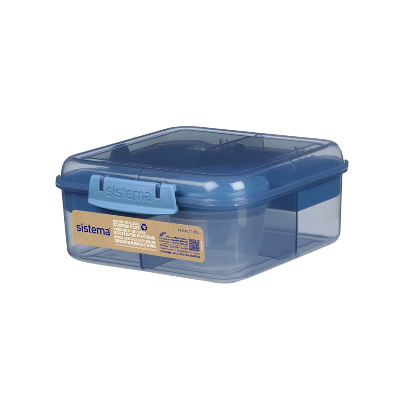 Sistema® Eco-Friendly Bento Cube with Yogurt Pot 1.25L
