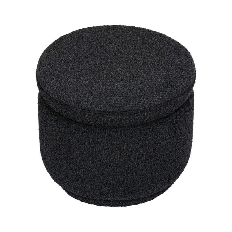 Babyletto Enoki Storage Ottoman - Black Boucle Babyletto