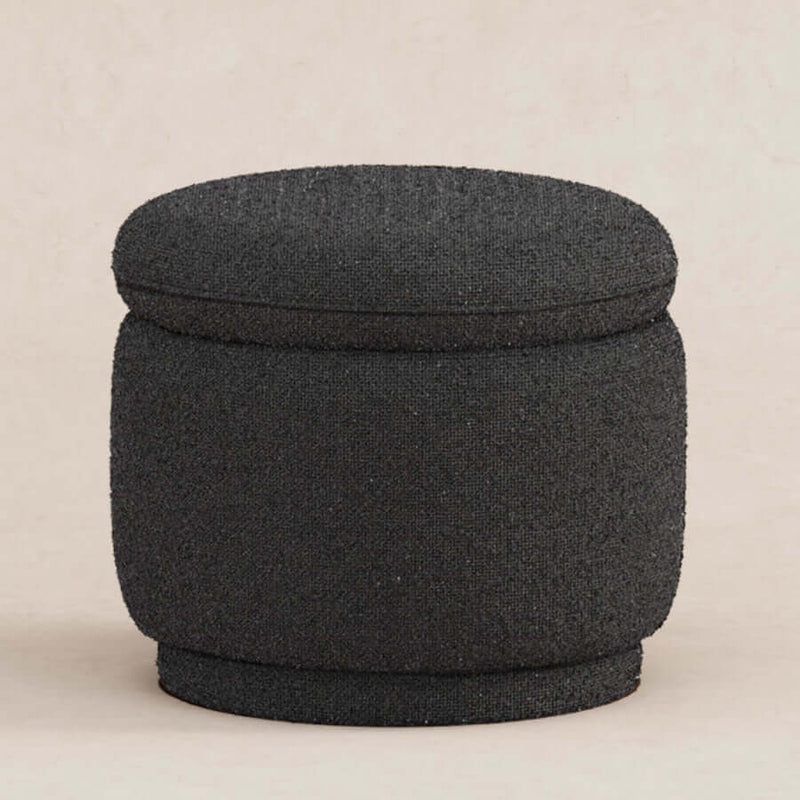 Babyletto Enoki Storage Ottoman - Black Boucle Babyletto