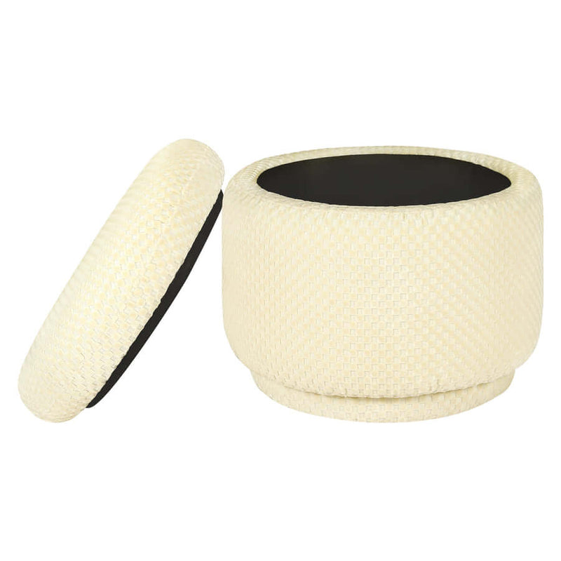 Babyletto Enoki Storage Ottoman - Ivory Velvet Checker