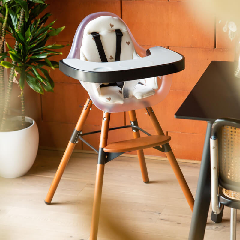 Childhome Evolu Seat Cushion - Jersey, Hearts