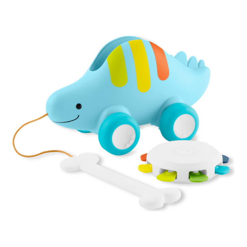 Skip Hop Explore & More 恐龍三合一嬰兒音樂拉車玩具
