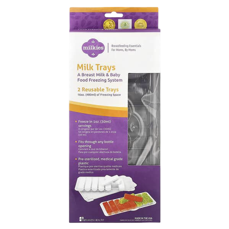 Fairhaven Health Milkies Milk Trays 2 Reusable Trays