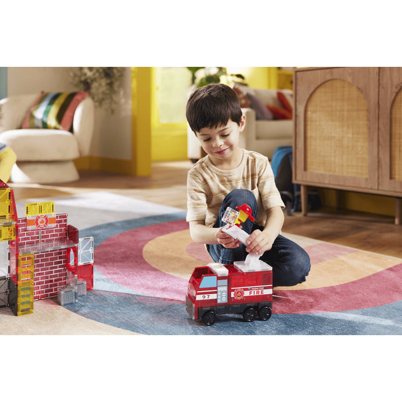 Magna-Tiles Fire Station™ 50 Piece Set