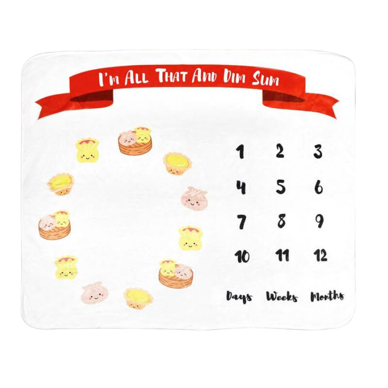 The Wee Bean Fleece Milestone Blanket