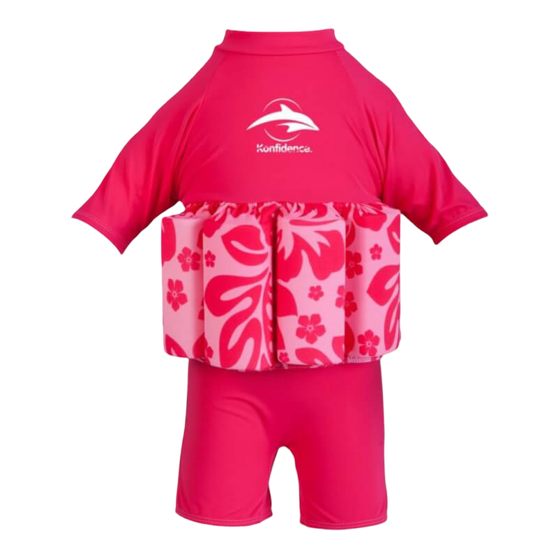 Konfidence™ Floatsuit - Fuchsia (Pink Hibiscus) - 2-3 Years