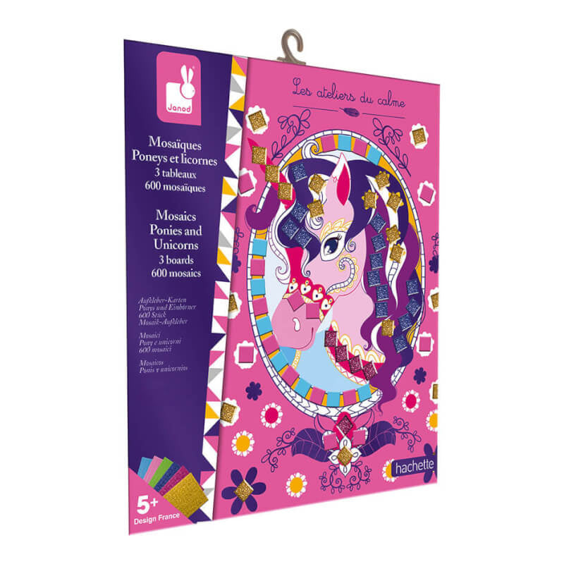 Janod Foam Mosaics Ponies And Unicorns
