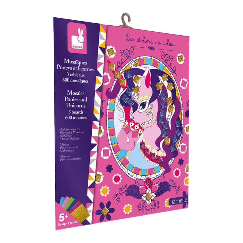 Janod Foam Mosaics Ponies And Unicorns