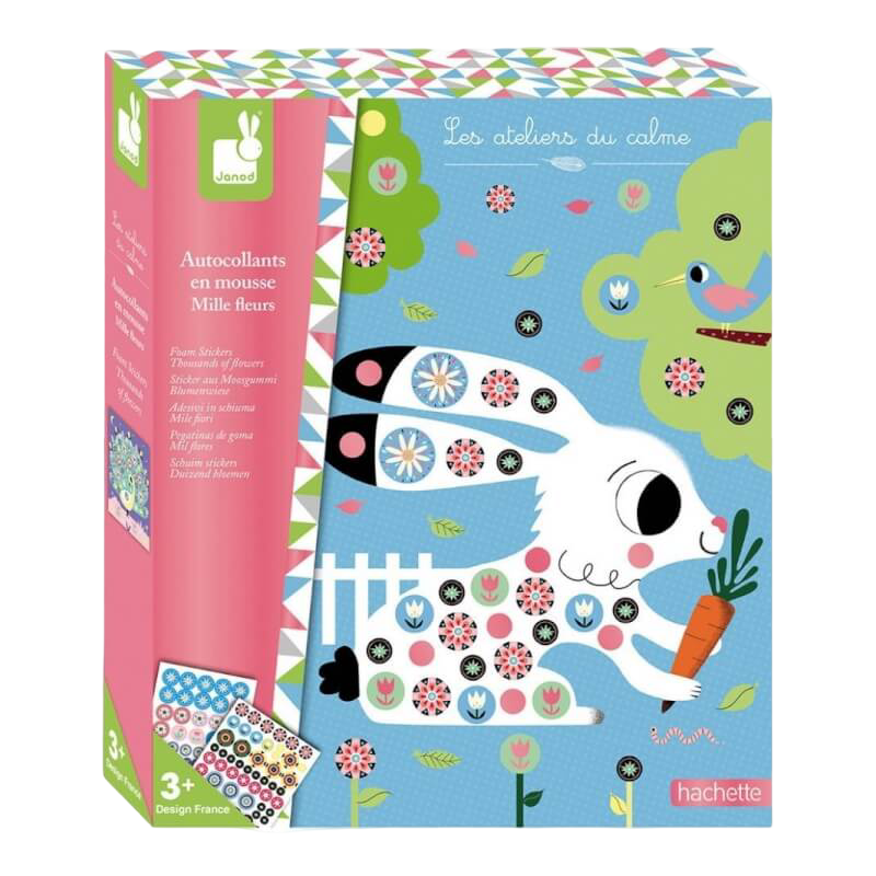 Janod 泡棉貼紙 - 千朵花