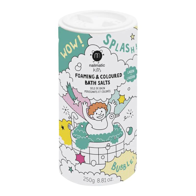 nailmatic Kids Foaming & Coloured Bath Salts - Lagoon 250g