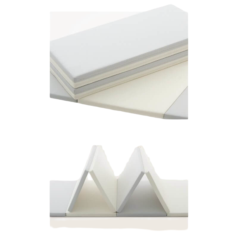 Caraz Folder Mat for 7+1 Baby Room - Secret Grey/Beige (3-Fold)