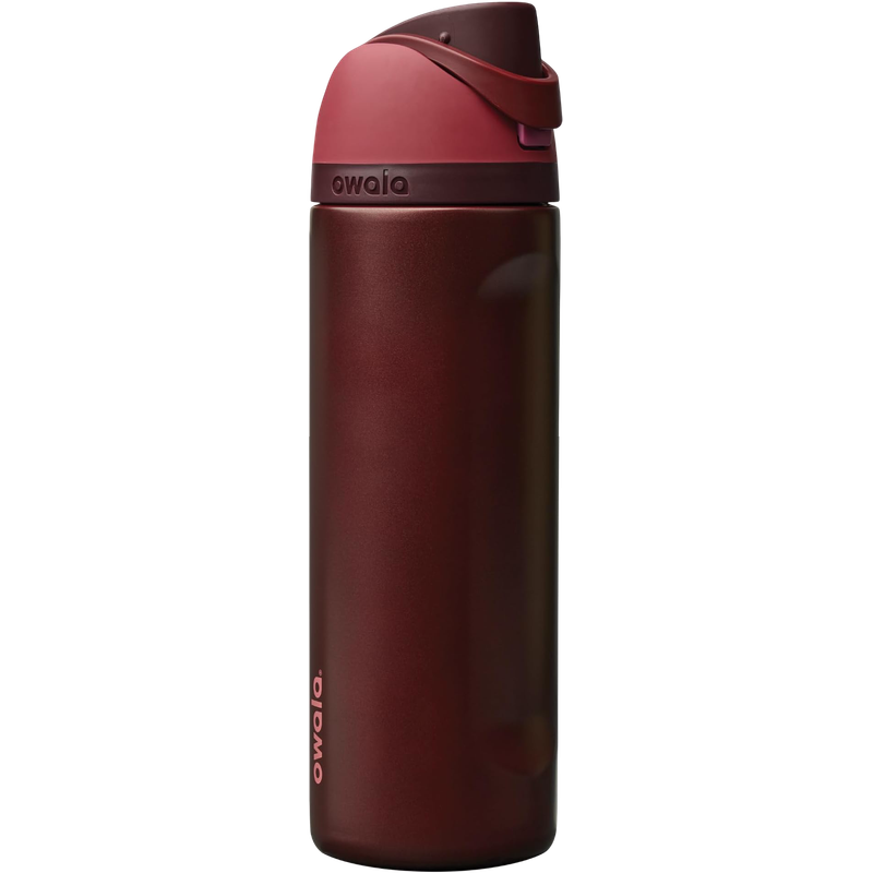Owala FreeSip® Stainless Steel Insulated Bottle 24oz/700ml - Black Cherry