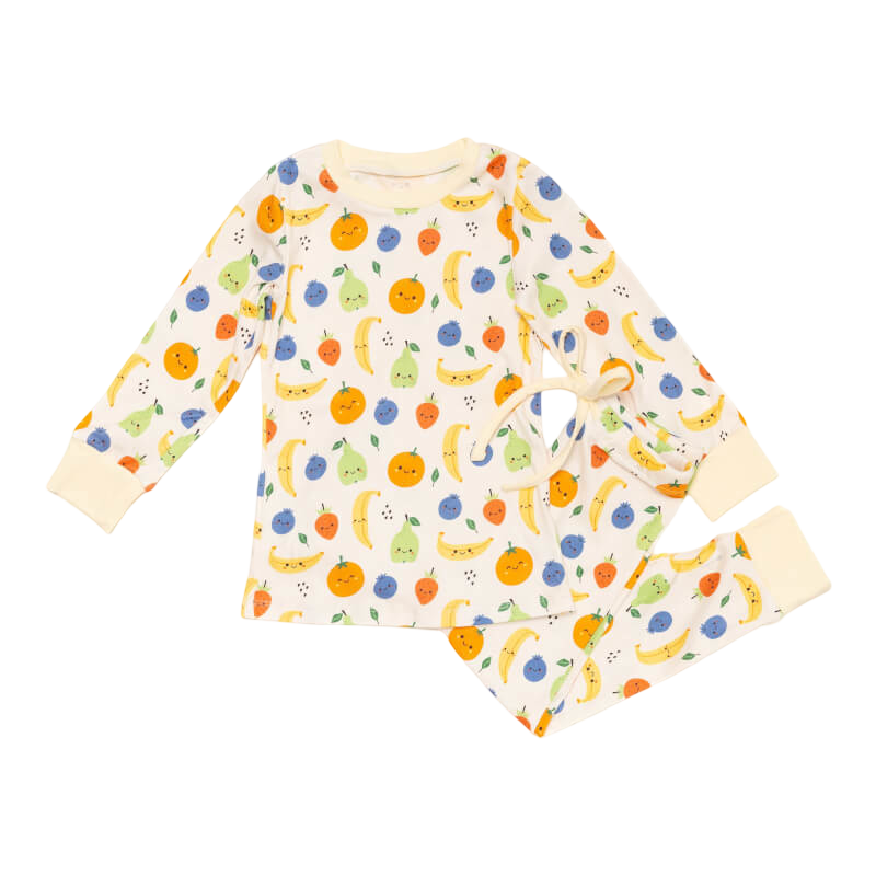 Cotton Pigs Fruit Party Organic PJ Set
