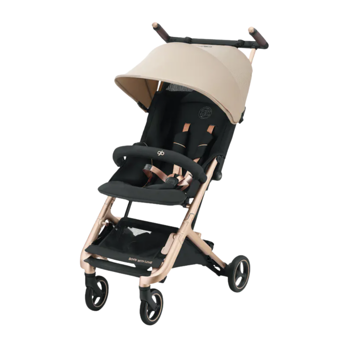 gb Pockit Go 鎂合金嬰兒車 - 香草米色