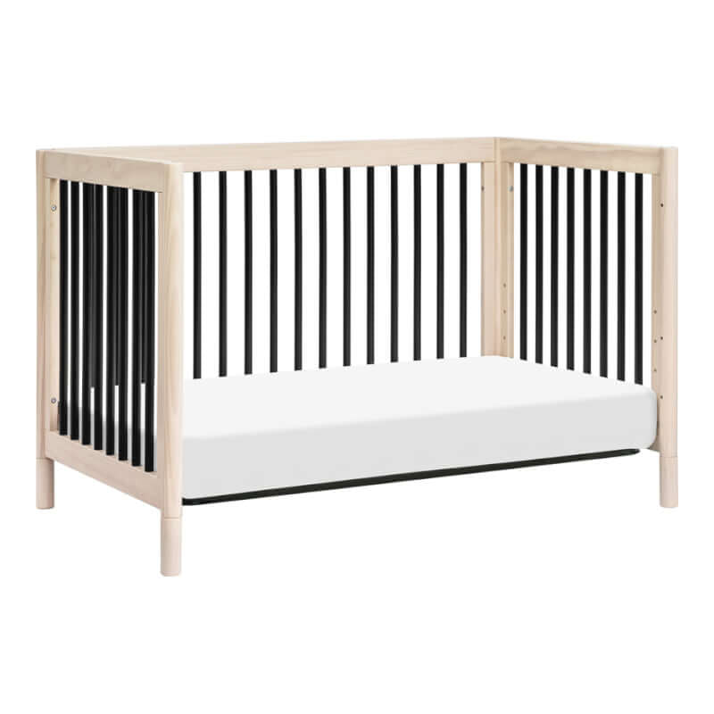 Babyletto Gelato 4-in-1 Convertible Crib - Washed Natural / Black