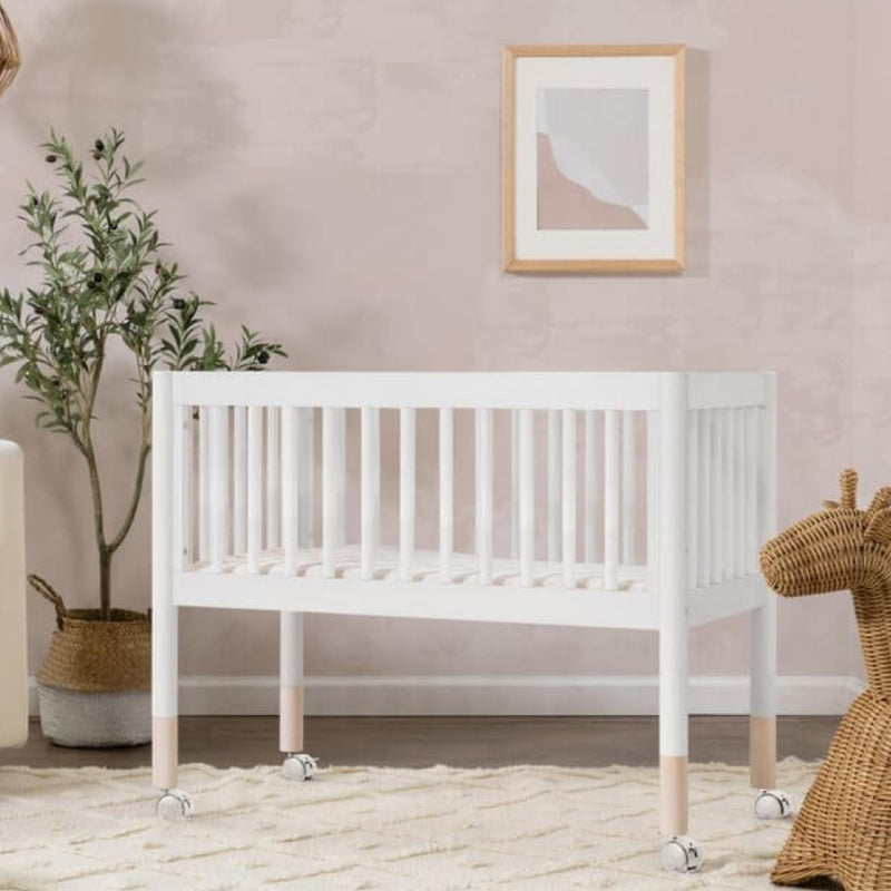 Babyletto Gelato Portable Bassinet - White / Washed Natural