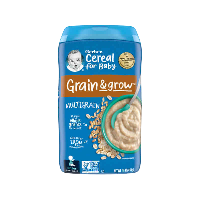Gerber Cereal for Baby Grain & Grow 2nd Foods MultiGrain 16 oz (454 g)