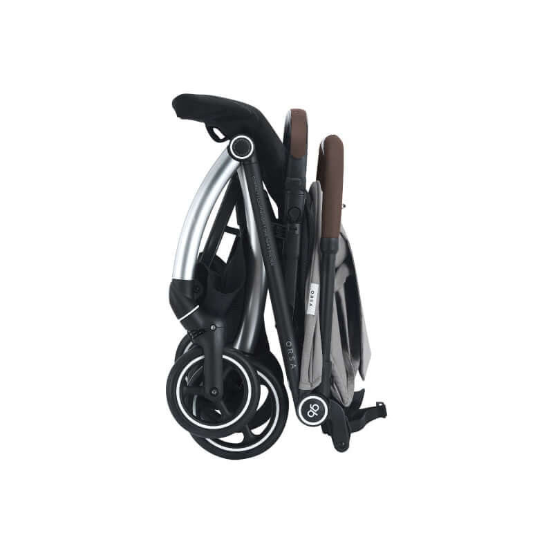 gb Orsa Baby Stroller with Carrying Bag and Strap - Latte