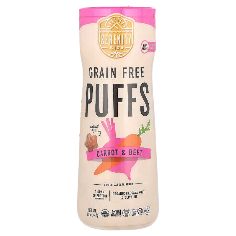 Serenity Kids Grain Free Puffs Carrot & Beet 1.5 oz (42 g)