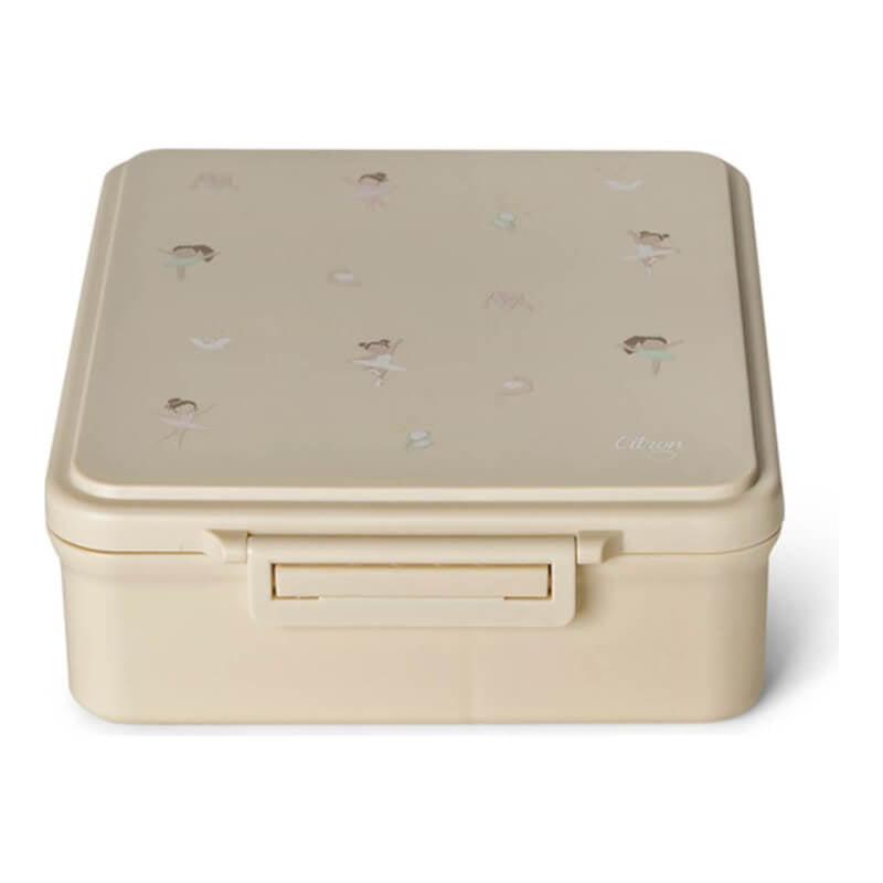 Citron Grand Lunch Box with 4 Compartments and Food Jar - Ballerina Citron