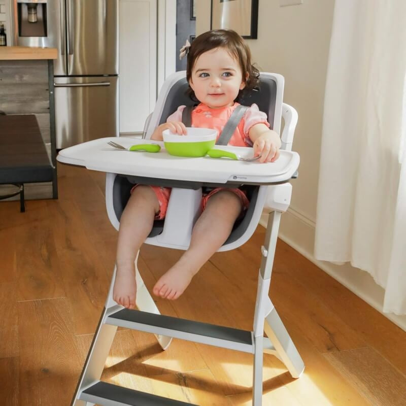 4moms High Chair - White & Grey