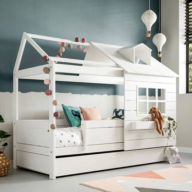 LIFETIME Kidsrooms House Bed - Lake House 1 - 90x200cm - White