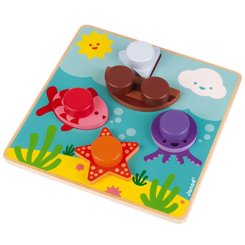 Janod I Am Learning How To Use A Screw - Aquatic