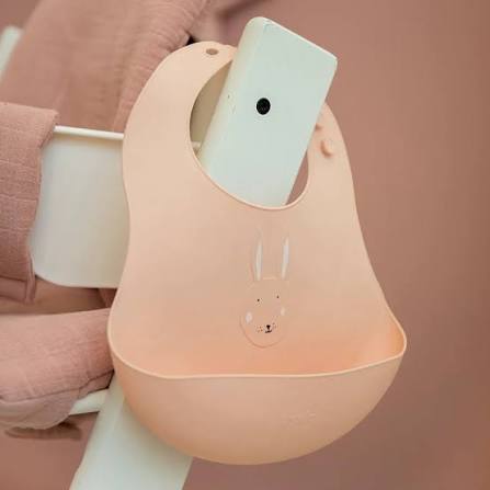 Trixie Silicone bib 2-pack - Mrs. Rabbit