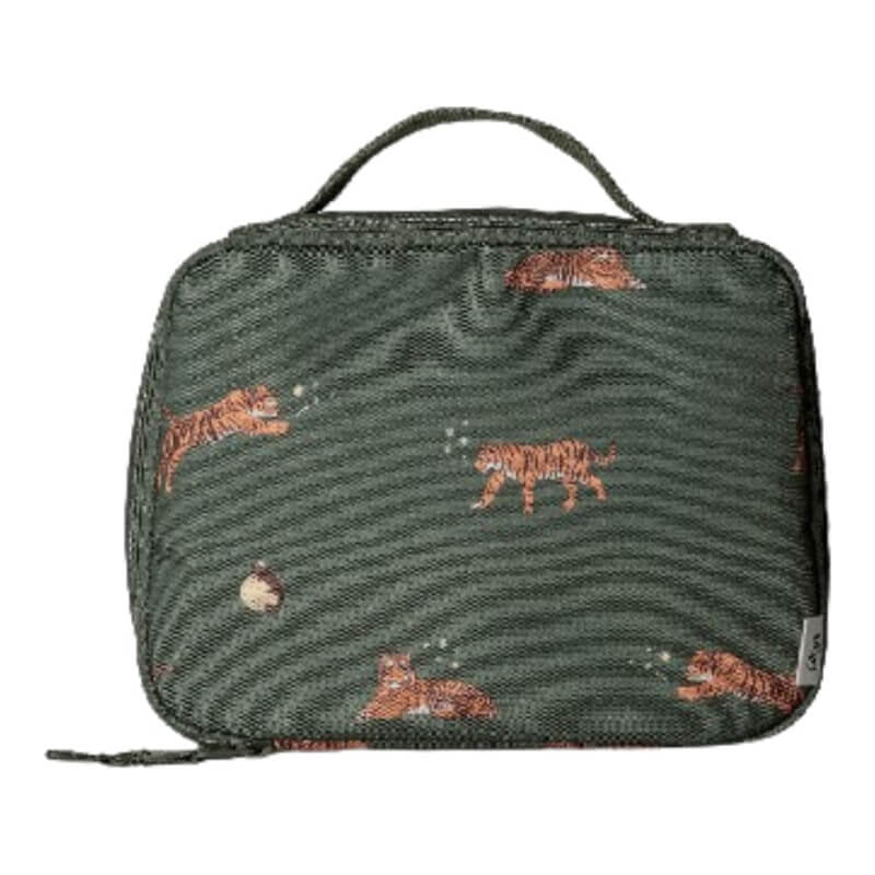 Citron Insulated Square Lunch Bag - Tiger