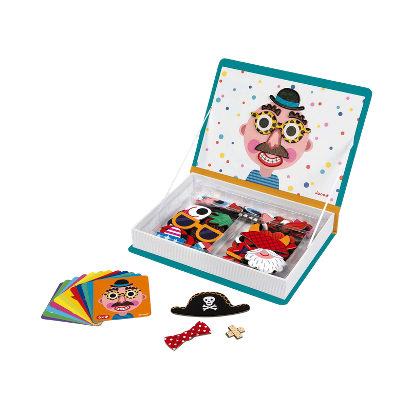 Janod Boy's Crazy Faces Magnetibook