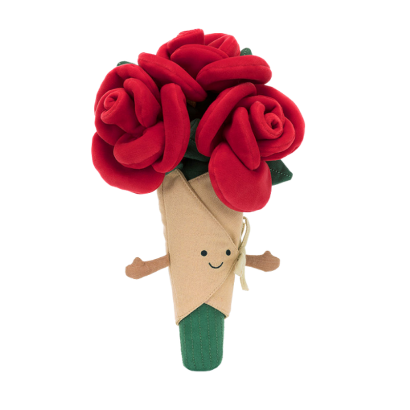 Jellycat Amuseables Rose Bouquet Soft Toy Jellycat