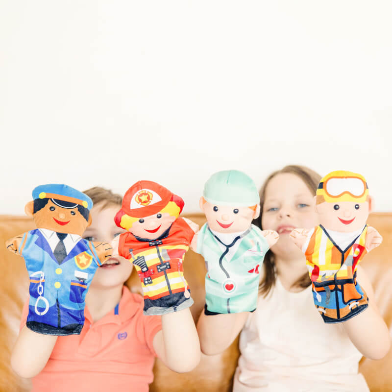Melissa & Doug Jolly Helpers Hand Puppets