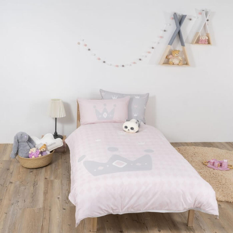 Jadaloo Anti-Dustmite Junior Bed Duvet Set - Cutie Tiara
