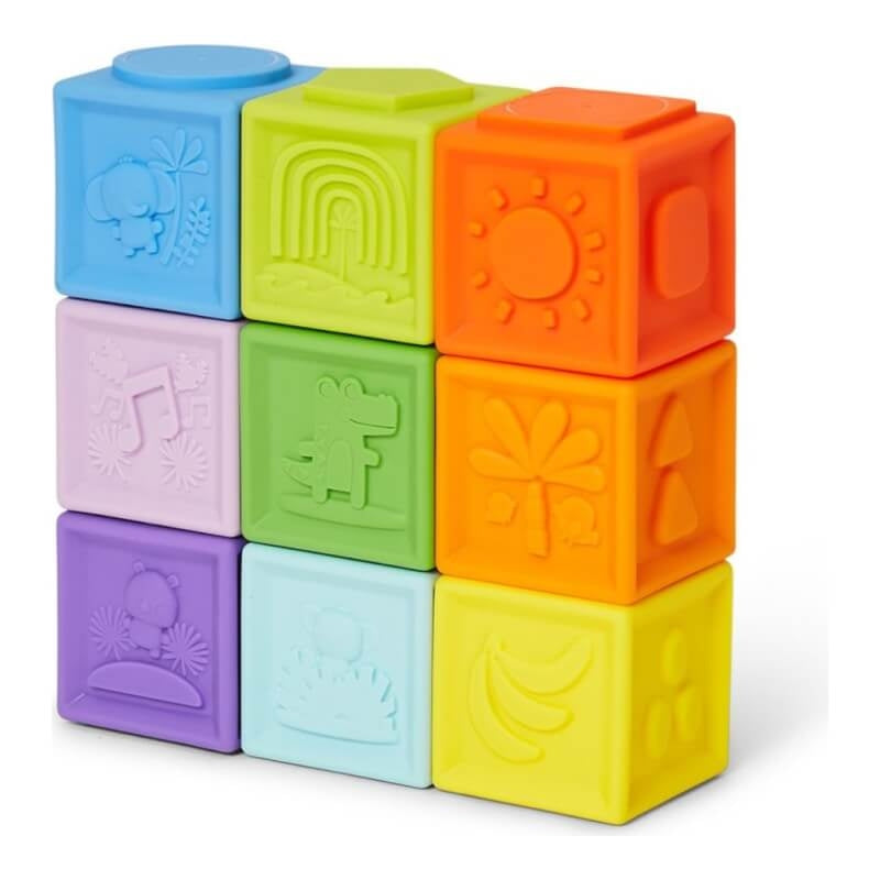 Bright Starts™ KaleidoCubes™ 9 堆疊擠壓積木
