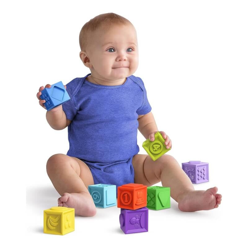 Bright Starts™ KaleidoCubes™ 9 堆疊擠壓積木