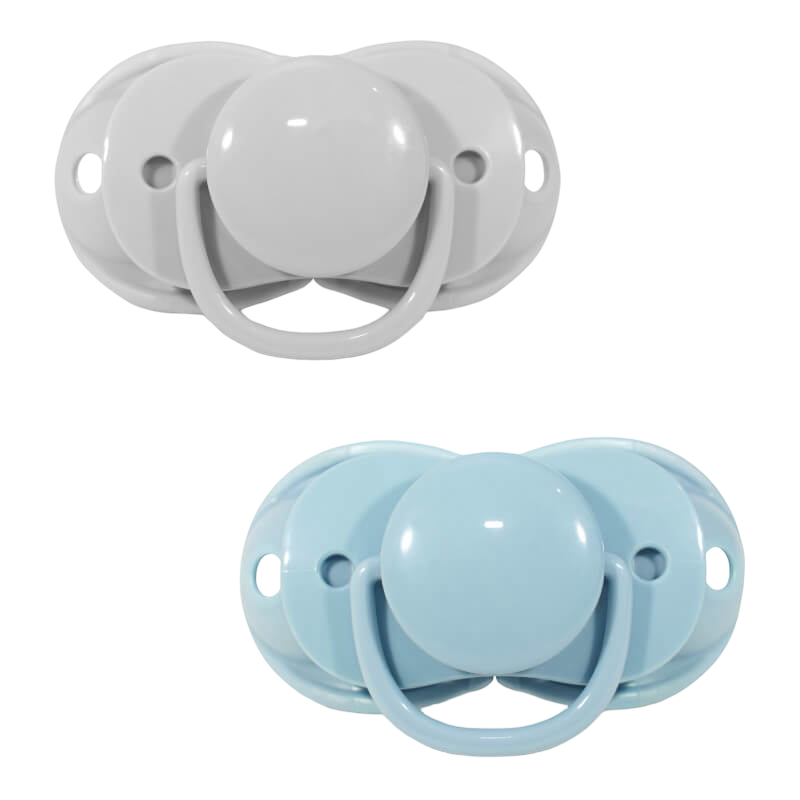 RaZbaby Keep-It-Kleen Pacifier - Blue & Gray