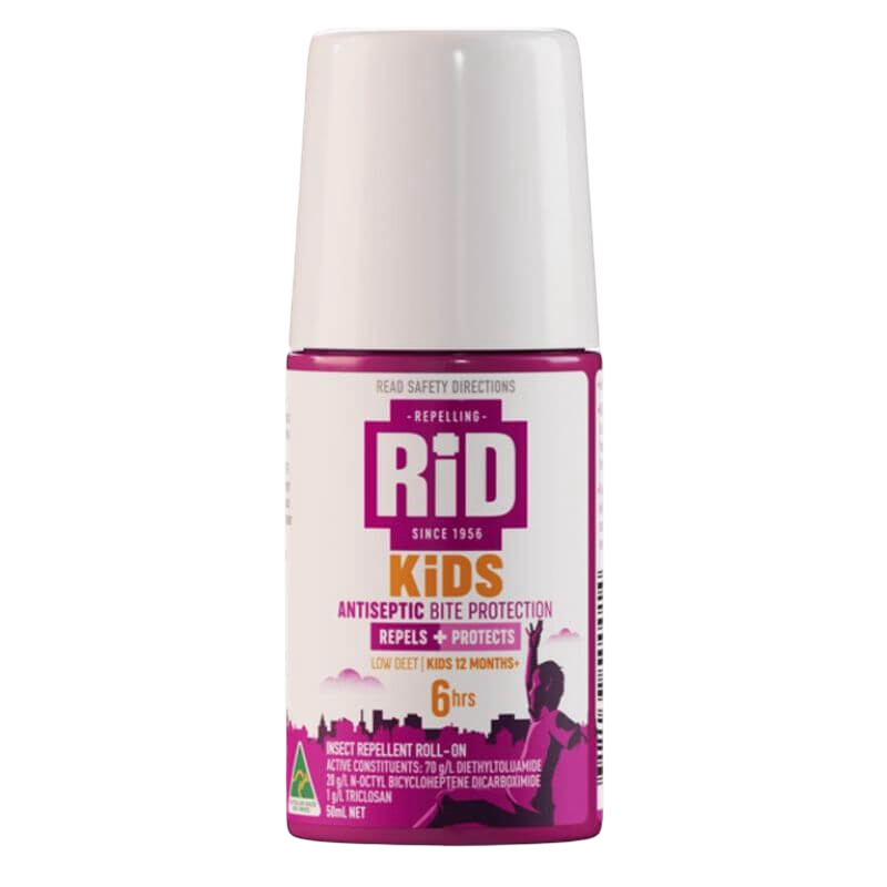 RID KiDS Antiseptic Bite Protection - Insect Repellent Roll-On 50ml