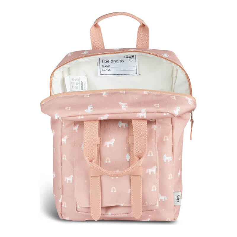 Citron 兒童背包 - 獨角獸腮紅粉紅色