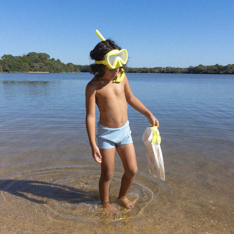 SUNNYLiFE Kids Snorkel Set Medium - The Sea Kids Yellow
