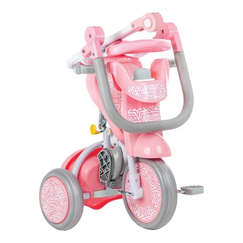 Kids Star 1st Move Foldable Tricycle - Sweet Pink