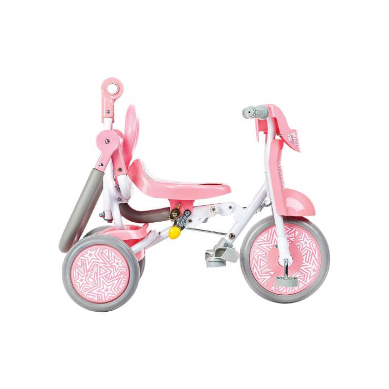 Kids Star 1st Move Foldable Tricycle - Sweet Pink