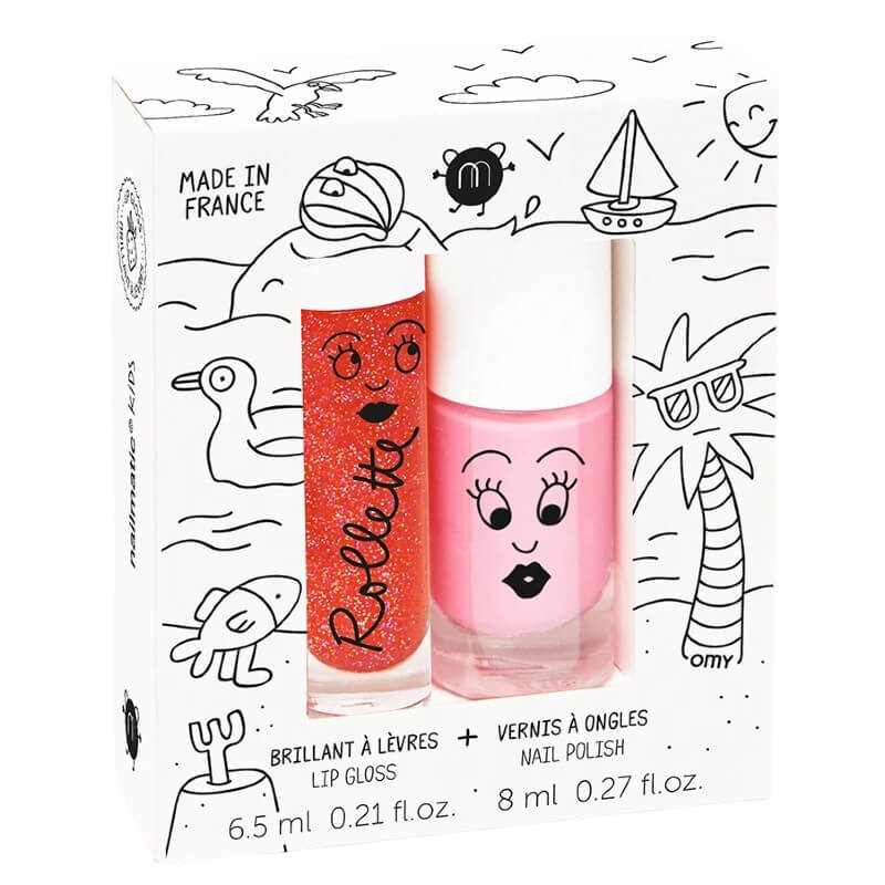 nailmatic Kids Nail Polish + Lip Gloss Set (Box of 2) - Holidays