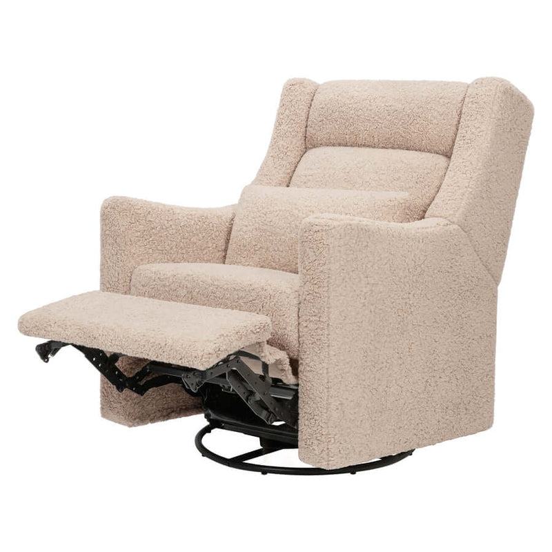 Babyletto Kiwi Plus Power Recliner and Swivel Glider with Power Adjustable Headrest and USB Port - Chai Shearling