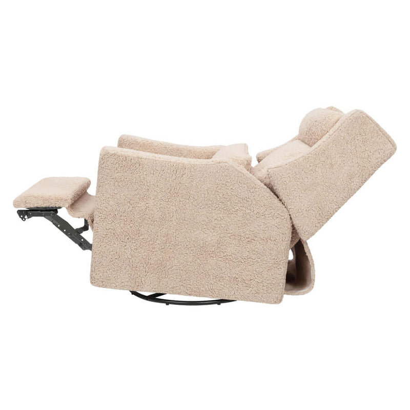 Babyletto Kiwi Plus Power Recliner and Swivel Glider with Power Adjustable Headrest and USB Port - Chai Shearling