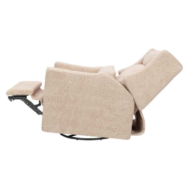 Babyletto Kiwi Plus Power Recliner and Swivel Glider with Power Adjustable Headrest and USB Port - Chai Shearling