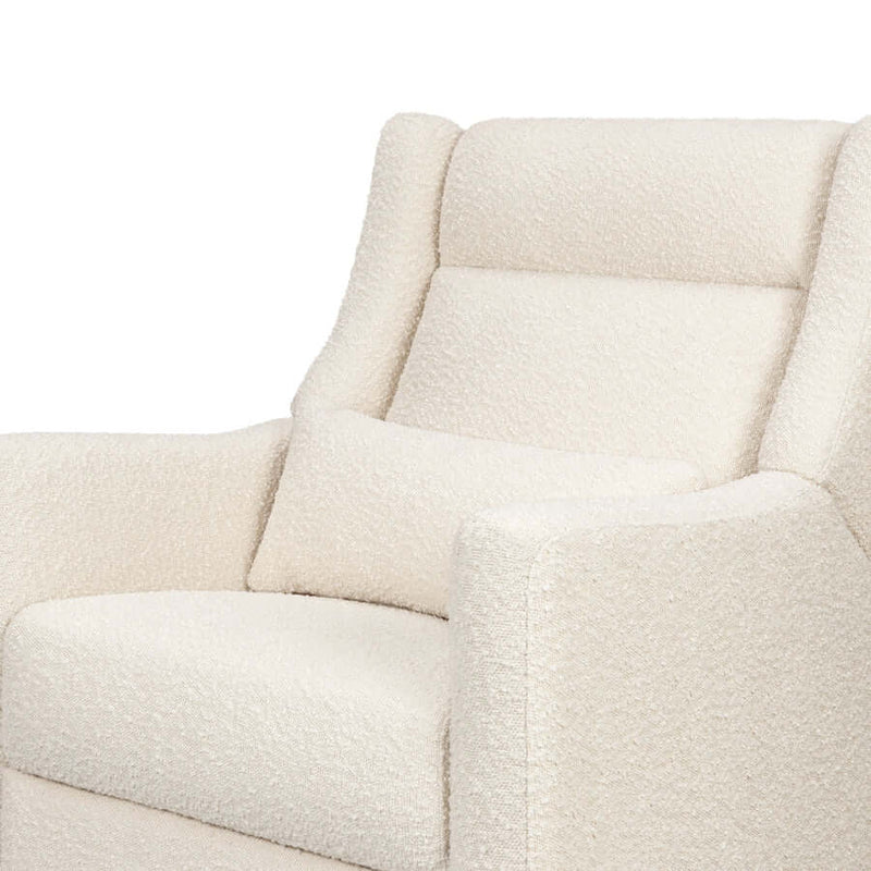 Babyletto Kiwi Plus Power Recliner and Swivel Glider with Power Adjustable Headrest and USB Port - Performance Ivory Boucle Babyletto