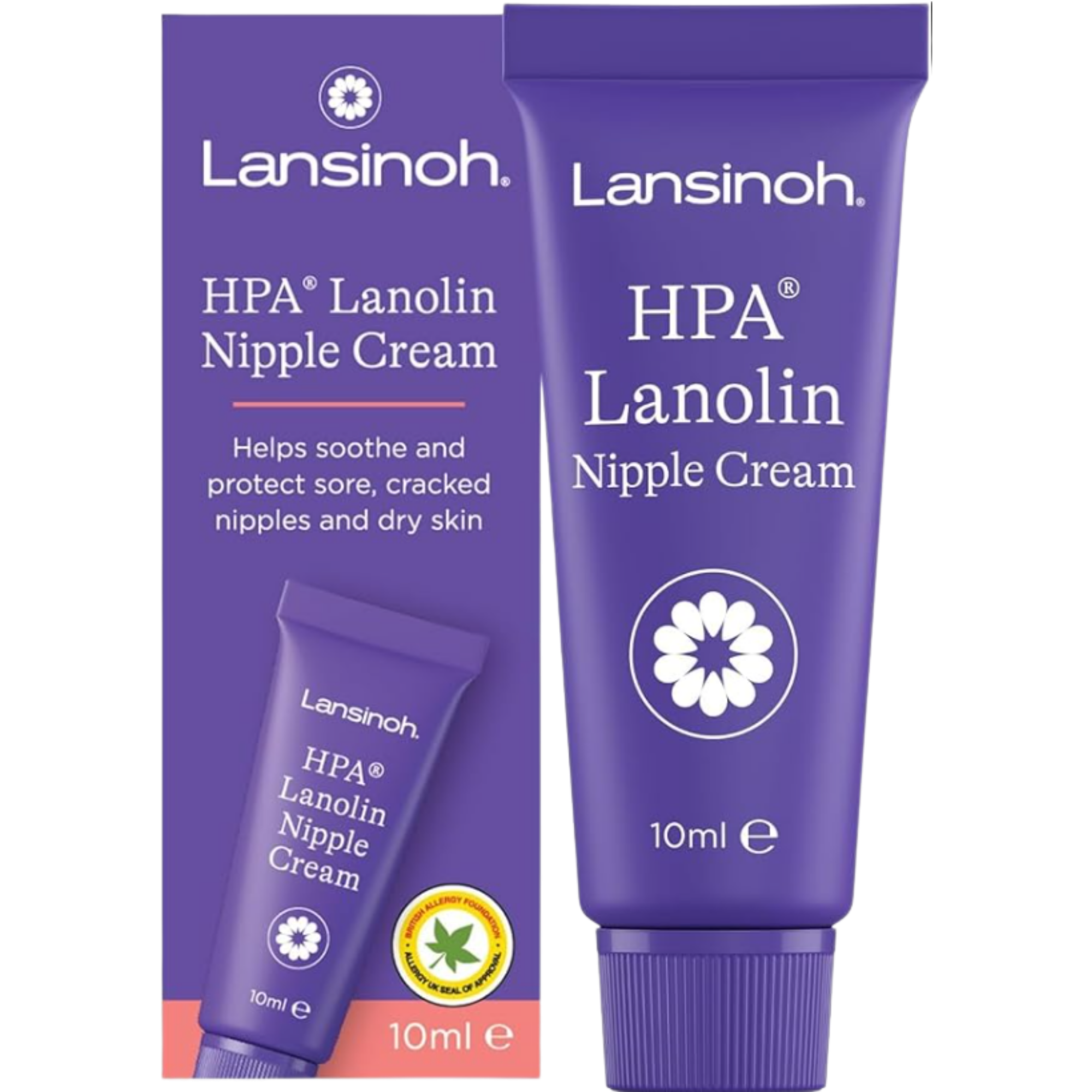 HPA Lanolin Nipple Cream - 10ml - 100% Hypoallergenic Natural