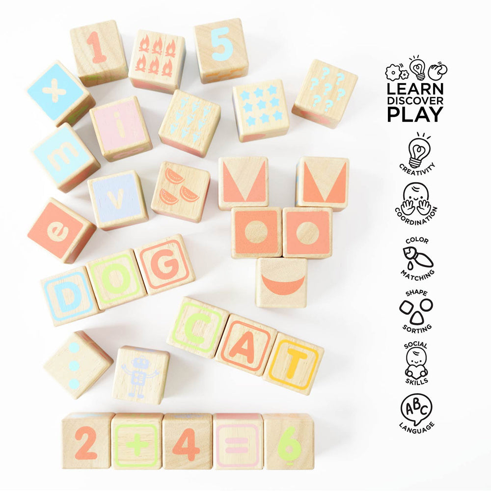 Le Toy Van ABC Learning Blocks - 30 Piece (6) FSC 100%