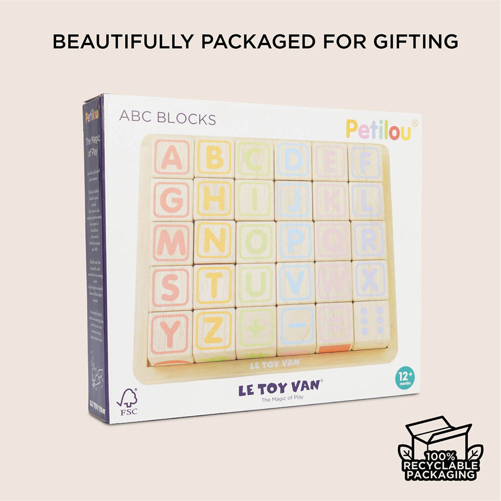 Le Toy Van ABC Learning Blocks - 30 Piece (6) FSC 100%